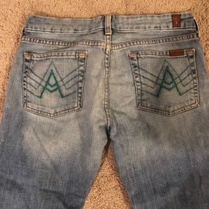 Seven 7 for all mankind cropped jeans 29